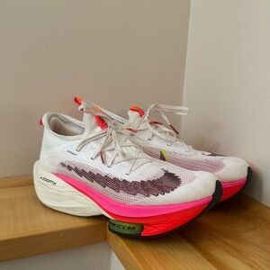 Nike Men’s Alphafly 2 Athletic Shoes - White and Pink